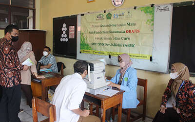 Pemeriksaan Kesehatan Mata oleh GAPOPIN